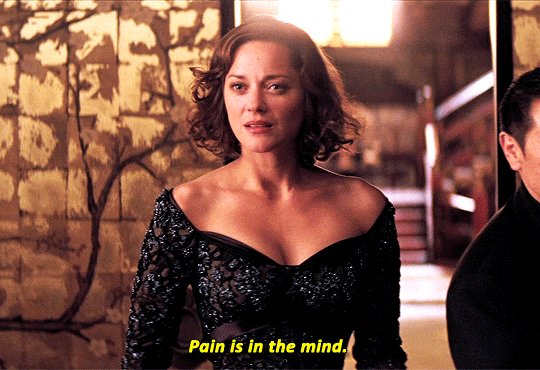 Mal from Inception saying pain is in the mind