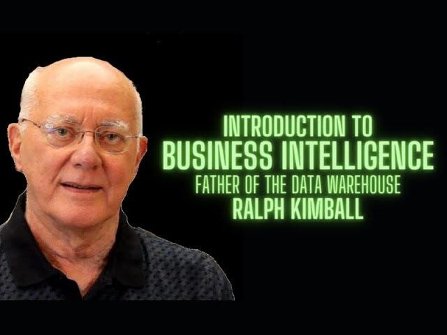 Ralph Kimball looking like a G on a black background